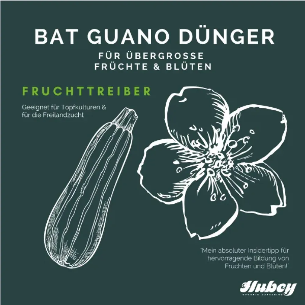 Hubey Bat-Guano Pulver, Fledermausdünger 1 kg