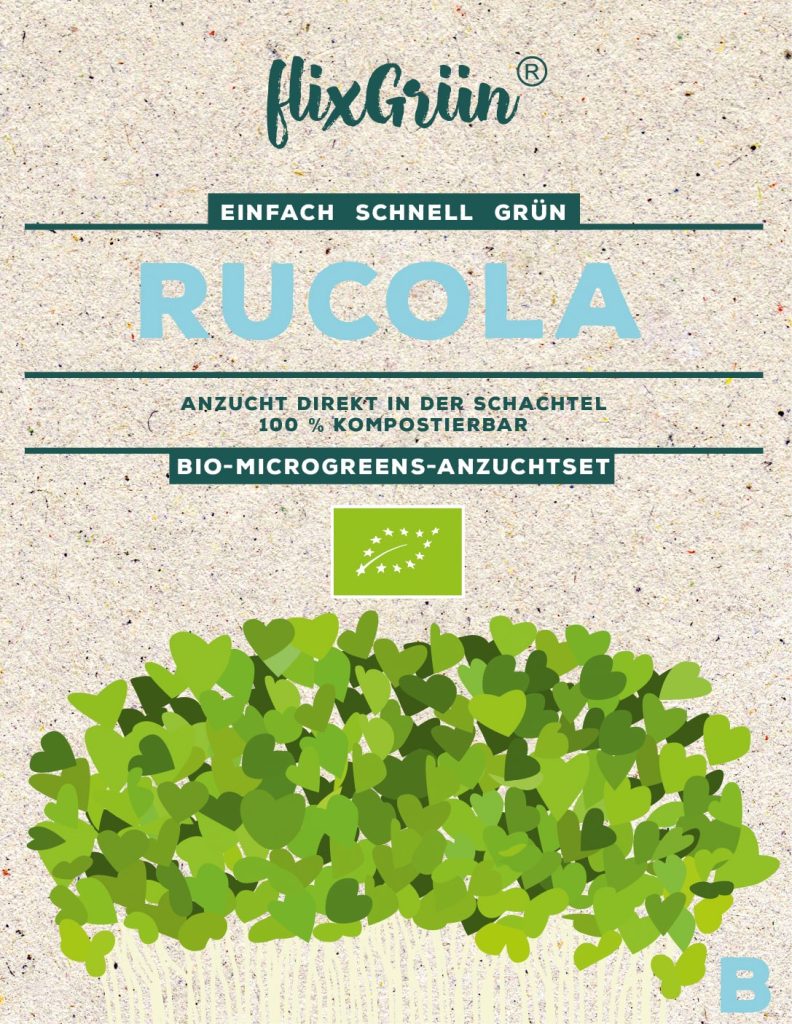 Flixgrün Bio-MicroGreens-Anzuchtset Rucola