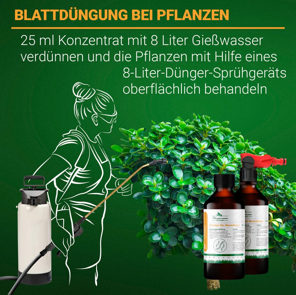 OraGarden Düngermann flüssiger Bio-Wurmdünger mit Düngerspritze 500 ml