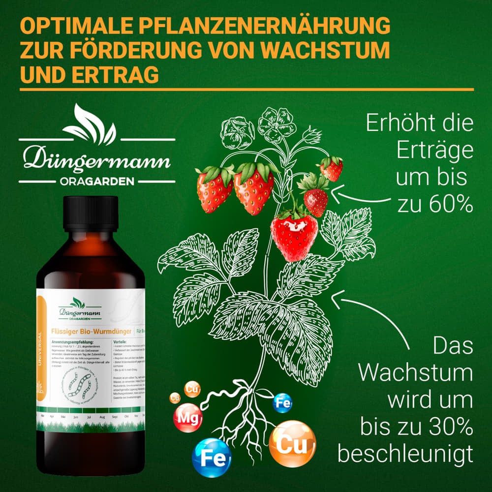 OraGarden Düngermann flüssiger Bio-Wurmdünger 500 ml