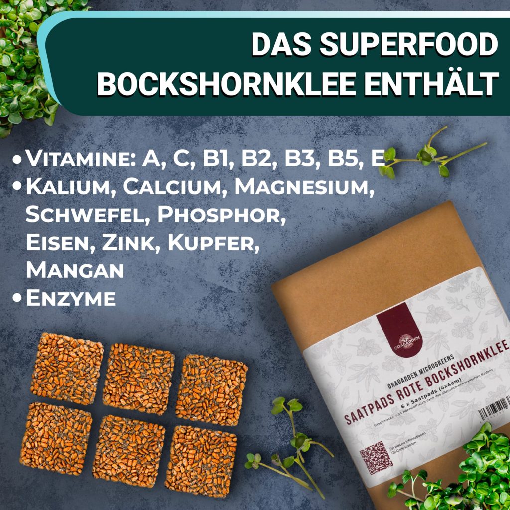 OraGarden Scharfer & Würziger Microgreens-Saatpads-Mix 24 Stück mit Bio-Saatgut