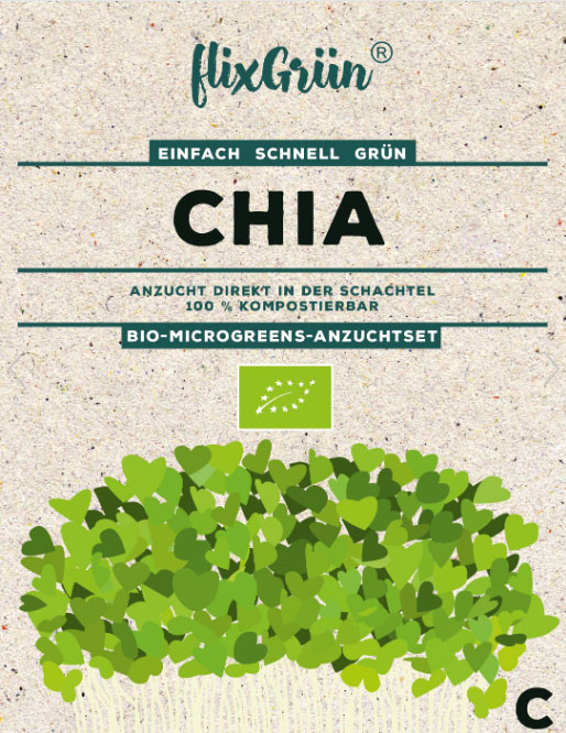 Flixgrün Bio-MicroGreens-Anzuchtset Chia