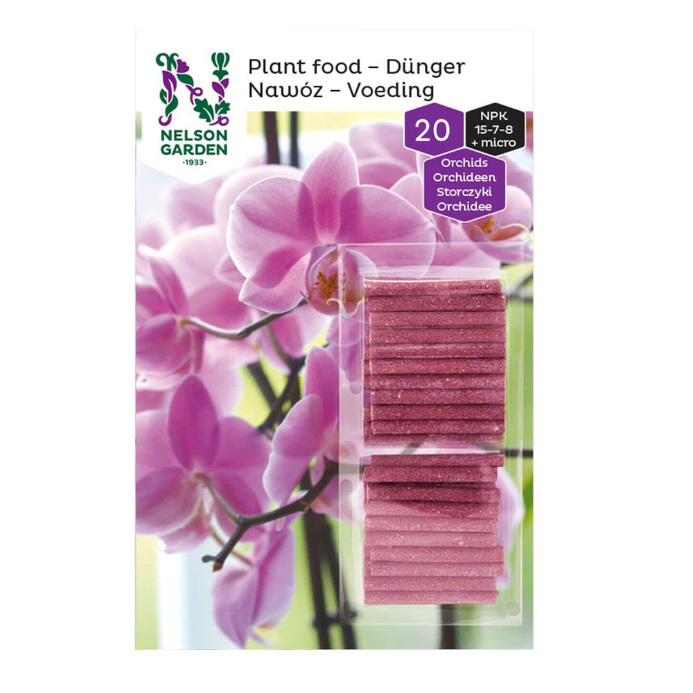 Nelson Garden Dünger-Stäbchen Orchideen 20 Stk