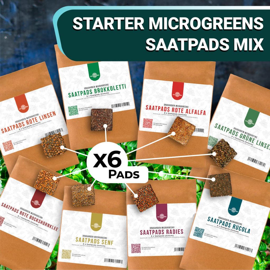 OraGarden Starter Microgreens-Saatpads-Mix 48 Stück