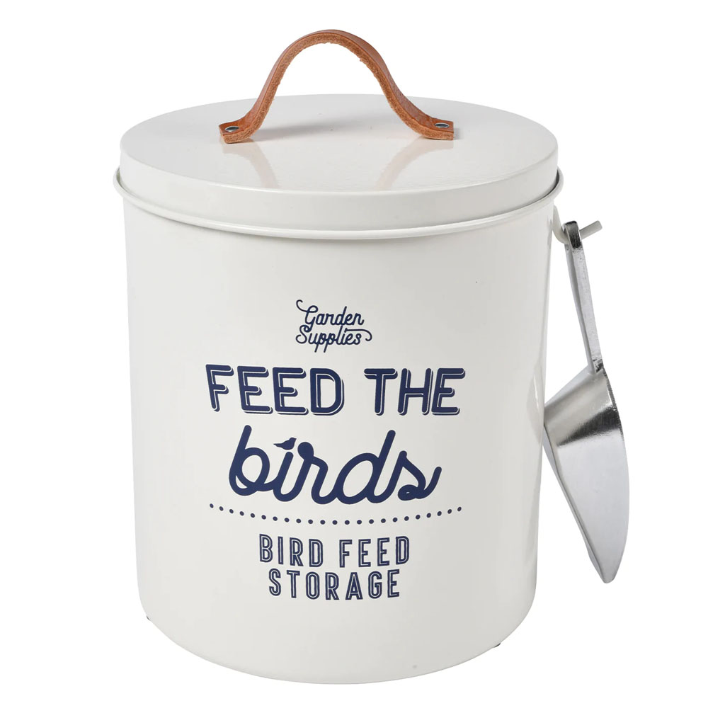 Burgon & Ball Vogelfutterdose 'Feed the Birds' - Creme