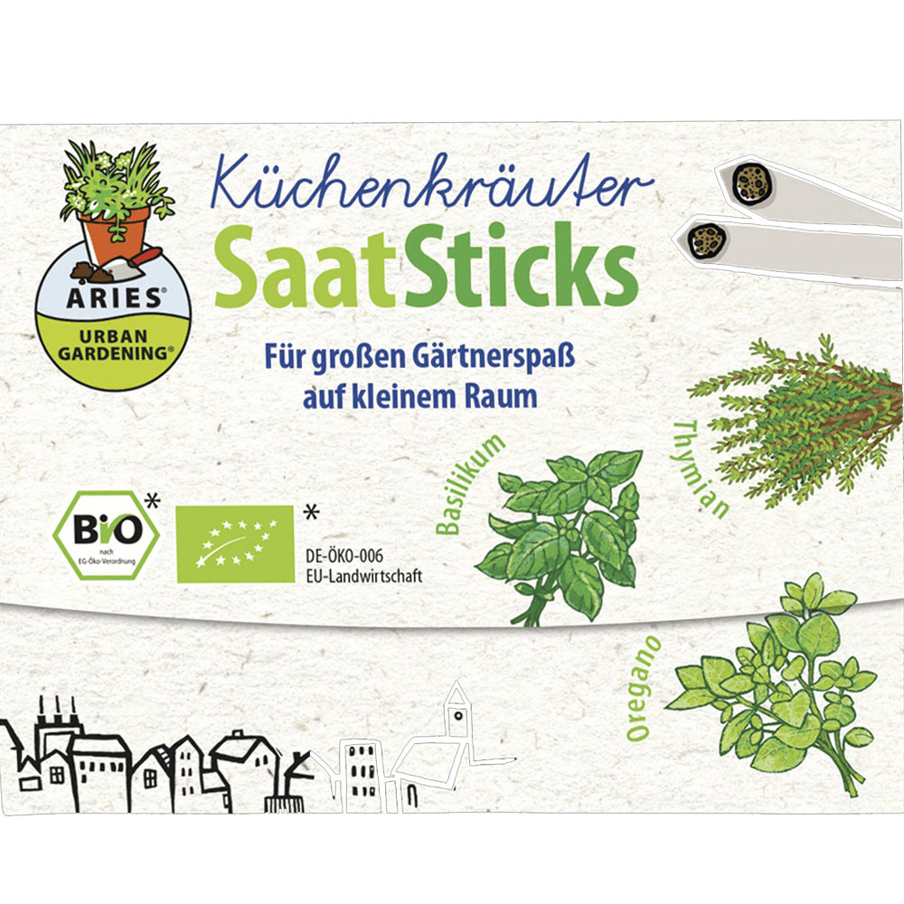 Aries Bio-SaatSticks Küchenkräuter 8 Stk