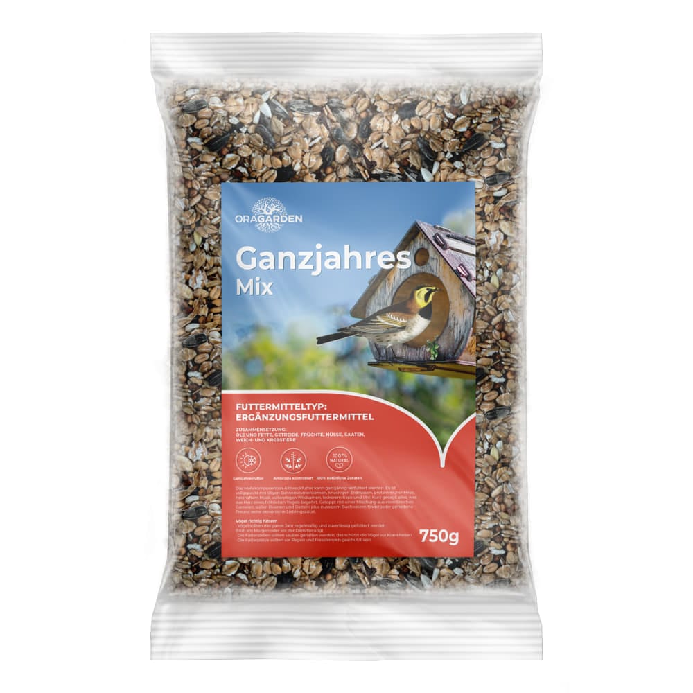 Oragarden Ganzjahres-Mix Vogelfutter 0.75 kg